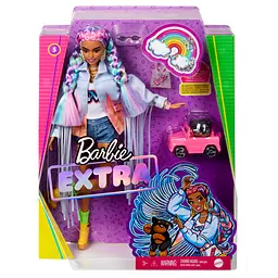 Лялька Barbie Екстра з веселковими косичками (GRN29) - мініатюра 6