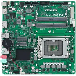 Материнcька плата PRO H610T-CSM s1700 H610 2xDDR5 M.2 HDMI DP LVDS Thin mITX Asus teh0018980