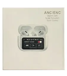 Навушники GRAND Блютуз AirPods A9 Pro Touch Screen ANC/ENC Білі - мініатюра 3