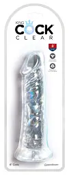 Фалоімітатор Pipedream King Cock 8 Inch, 21,6 см (прозорий) - мініатюра 5