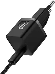 Мережевий зарядний пристрій Baseus GaN5 Fast Charger (Xiaomini) Type-C 20W + Cable Type-C to Type-C P10110900113-00 Black - мініатюра 2