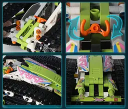 Конструктор машина на радіокеруванні MOULD KING всюдихід Shape-shifter двосторонній позашляховик 836 деталей - мініатюра 5
