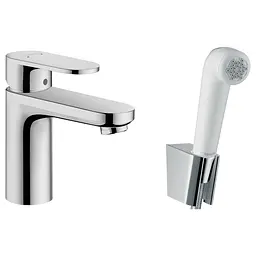 Змішувач з гігієнічною лійкою Hansgrohe Focus Vernis Blend 71215000, Хром