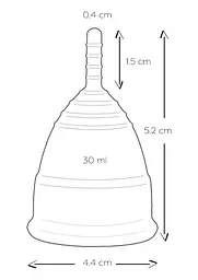 Менструальні чаші Mae B Intimate Health 2 Large Menstrual Cups - мініатюра 5