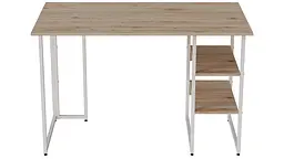 Комп'ютерний стіл Ferrum-decor Кевін 75x120x70 білий ДСП Дуб Артізан 32мм (FRD-101285) - мініатюра 2