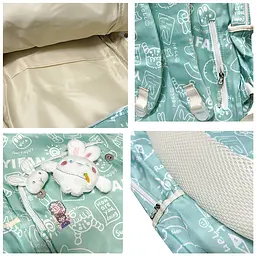 Рюкзак підлітковий No Brand 230632 Зайчик 20 л Blue - мініатюра 4