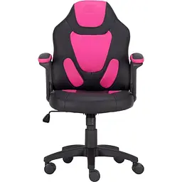 Геймерське дитяче крісло GT Racer чорне з рожевим (X-1414 Black/Pink) - мініатюра 1