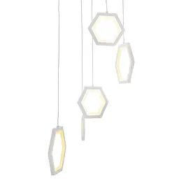 Світильник стельовий Brille підвісний світлодіодний для холу BR-936S/44W LED WH - мініатюра 8