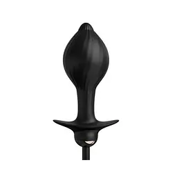 Анальна пробка Pipedream Auto-Throb Inflatable Vibrating Plug 13 см (чорний)