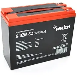 Акумуляторна батарея AGM Merlion 6-DZM-32 12 V 32 Ah M5 тягова