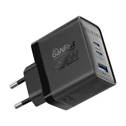 Зарядний пристрій Promate powerport-45 2xUSB-C PD + USB-A QC 45W Black (powerport-45.black) - мініатюра 8