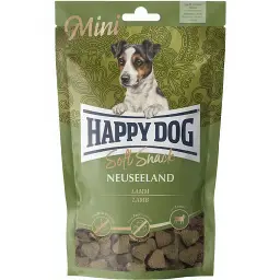 Ласощі для собак дрібних порід Happy Dog Soft Snack Mini Neuseeland м'які закуски з ягням і рисом 100 г (60690)