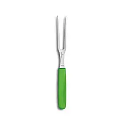 Кухонна виделка Victorinox Carving Flat 15см з зел. ручкою - мініатюра 2