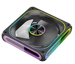 Вентилятор Coolmoon 120мм Mirror-Moon Reverse Black - мініатюра 3