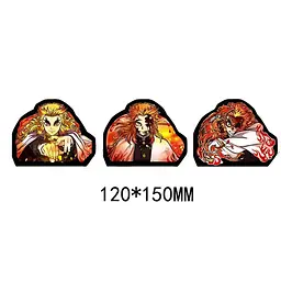 Голографічна наклейка Клинок, що розсікає демонів Kimetsu no Yaiba Ренгоку Rengoku hs 10
