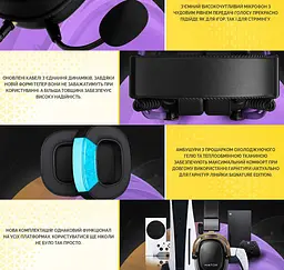 Ігрові навушники з мікрофоном Hator HTA910B Hypergang 2 Black - мініатюра 7