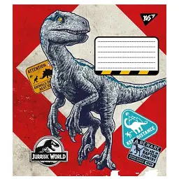 Зошит Yes Jurassic world, 18 аркушів в клітинку (766328)  