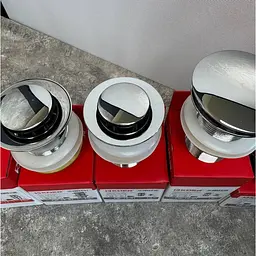 Донний клапан для раковини Koer PW-12-01 без переливу автоматичний Click-Clack 1 1/4″ Хром KR5798 - мініатюра 11