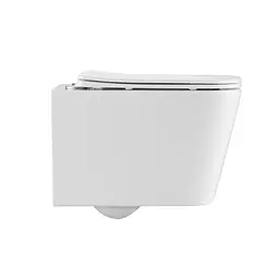 Унітаз підвісний Qtap Crow безободковий з сидінням Soft-close QT05335171W - мініатюра 5