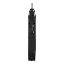 Подовжувач мережевий з фільтром 5 розеток 10 м 2E Power Extension 5 Type F 10m 16A Black - мініатюра 7