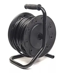 Мережевий подовжувач на котушці , 4 розетки, 25 м, Black PowerPlant teh0028199 - мініатюра 3