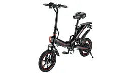 Складаний міський електровелосипед OUXI V5, 400Вт, 14", макс. швидкість 25 км/год, запас ходу 70 км, чорний