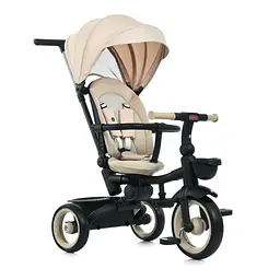 Дитячий триколісний велосипед MT 1038 Beige, з батьківською ручкою