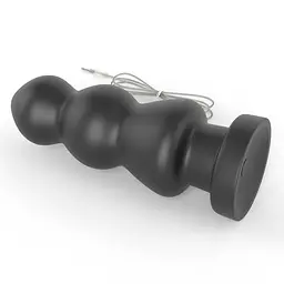 Анальна пробка LoveToy King Sized Vibrating Anal Rigger 20 см (чорний) - мініатюра 5