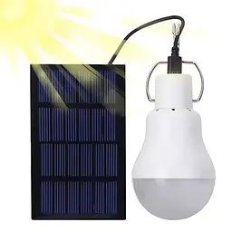 Ліхтар акумуляторна лампа CcLamp CL502 LED сонячна панель 2 режими роботи - мініатюра 3
