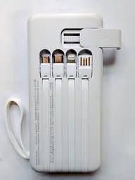 Power Bank 20000 mAh павербанк з екраном LVR 015 White (17553) - мініатюра 3