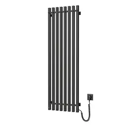 Електрична рушникосушка Navin Levante 450x1400 Sensor права, чорний муар 10-012033-4860, Чорний матовий, Праве, Електронний - мініатюра 3