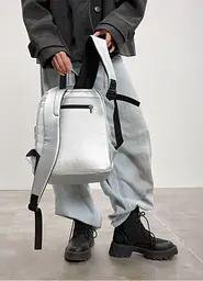 Жіночий рюкзак Sambag Talary срібло 35 х 25 х 12 см (35312003) - мініатюра 4