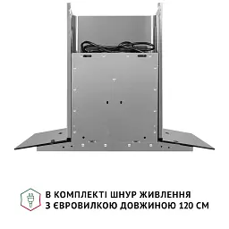 Витяжка декоративна зі склом Perfelli GRASSI 6HMX INOX - мініатюра 9