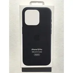 Оригінальний силіконовий чохол Apple Silicone Case MagSafe для iPhone 15 Pro (6.1") Midnight MT1A3ZM/A