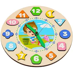 Сортер PuzzleOK Годинник Puz-22935 для хлопчиків дерев'яний