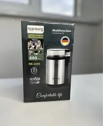 Потужна електрична кавомолка для дому Rainberg RB 2205 600 Вт - мініатюра 5