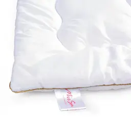 Ковдра MirSon вовняна Mikrosatin Gold Woolen Hand Made 168 демі 200x220 см (2200000460417) - мініатюра 10