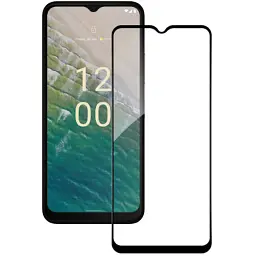Скло захисне ACCLAB Full Glue Nokia C32 Black (1283126582219) - мініатюра 2