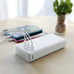 Портативна батарея Hoco J62 Jove з ліхтариком table lamp 30 000 mAh/LED-lamp White - мініатюра 4