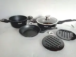 Набір каструль Bohmann BH 40 Black 10 предметів - мініатюра 6