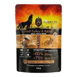 Набір дегустаційного сухого корму для дорослих собак Ambrosia Grain Free 200 г (2 шт. х 100 г) - мініатюра 2