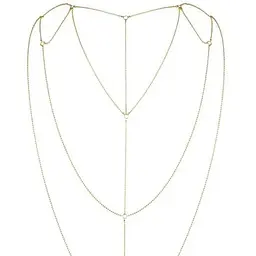 Ланцюжок для спини Bijoux Indiscrets Magnifique Back and CLeavage Chain - Gold - мініатюра 2
