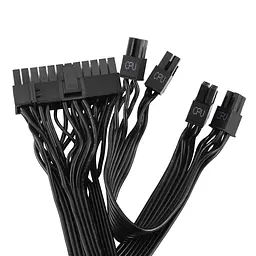 Блок живлення 2E Gaming Solid Power (650W), >85%, 80+ Bronze, 120мм, 1xMB 24pin(20+4), 2xCPU 8pin(4+4), 3xMolex, 6xSATA, 4xPCIe 8pin(6+2), Semi Modular - мініатюра 8
