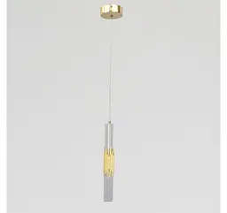 Золотий одиничний підвіс Artlight 21158/1GD з прозорим склом та бульбашками повітря 12W