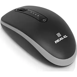 Комп'ютерна мишка Real-El RM-455W Wireless/Bluetooth Black/Gray (EL123200047) - мініатюра 7
