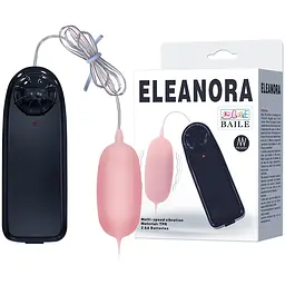 Віброяйце Baile Eleanora Cyber Vibrating Egg Flesh з пультом дистанційного керування, 9.3 см - мініатюра 5