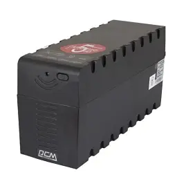 Джерело безперебійного живлення PowerCom RPT-1000A Schuko Black, 1000 ВА, 600 Вт, лінійно-інтерактивний, AVR, 3 розетки (Schuko), батарея 12В/9Аг x 1 шт