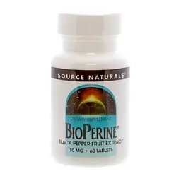 Травы Source Naturals Биоперин (Экстракт Черного Перца) 10мг, 60 таблеток (SN0643)