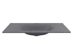 Умивальник Miraggio JESSEL 900 GRAY (0001469) Mirasoft, Матовий, Накладний/Врізний, Сірий - мініатюра 2