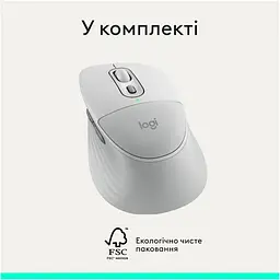 Миша Logitech Signature Comfort Plus M850L Wireless Mouse Off-White (910-007716) - мініатюра 3